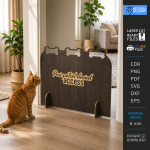 Pet Barrier Laser Cut SVG Bundle | Wooden Pet Gate CNC File | DIY Dog Barrier Template | Indoor Pet Fence Design | Glowforge Ready Digital Download | CDR SVG PNG DXF PDF EPS - Image 5