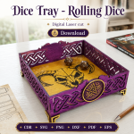 Rolling Dice Tray SVG | DND Dice Tray Laser Cut File | Digital Download - Image 6