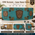 DM Screen Laser Cut File | DND Dungeon Master Screen SVG | CDR SVG PNG DXF PDF EPS - Image 6