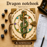 Dragon Notebook Laser Cut File | Fantasy Journal Cover SVG | Digital Download - Image 6