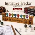 DND Initiative Tracker SVG | Dungeon Master Combat Tracker Laser Cut File | Digital Download - Image 6