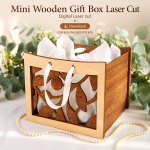 Mini Gift Box SVG | Wooden Box Laser Cut File | Digital Download | CDR SVG PNG DXF PDF EPS - Image 6