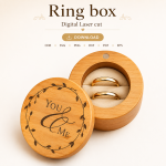 Ring Box 1 Laser Cut File | Wedding Ring Holder SVG | Digital Download - Image 6