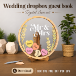 Wedding Guest Book SVG | Drop Box Guest Book Laser Cut File | Digital Download - Image 6