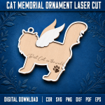 Cat Memorial Ornament Personalized | Pet Loss Sympathy Gift | Cat Remembrance Christmas Ornament | In Loving Memory Cat Keepsake | Custom Pet Memorial Decor - Image 5