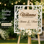 Wedding Welcome Sign Laser Cut File | Wedding Entrance Sign SVG | Digital Download - Image 6