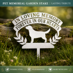 Pet Memorial Garden Stake Laser Cut File | Dog Cat Remembrance Yard Sign SVG | Personalized Pet Loss Grave Marker CNC Template | Angel Paw Memorial Decor - Image 4