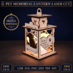 Pet Laser Cut SVG Bundle, Dog Cat House CNC Files, Pet Bed Template, Animal Wooden Decor, Glowforge Ready DXF EPS PDF - Image 5