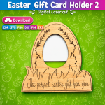 Easter Bunny Gift Card Holder SVG | Laser Cut Easter Gift File | Digital Download - Image 6