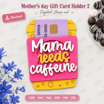 Mom Gift Card Holder SVG | Mother's Day Laser Cut File | Digital Download - Image 6