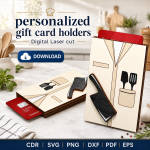 Custom Gift Card Holder SVG | Personalized Laser Cut File | Digital Download - Image 6