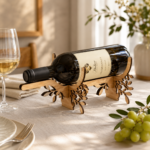 Wine Bottle Stand Laser Cut Files, SVG DXF PDF Bundle, DIY Wooden Wine Holder, Instant Download - Image 5