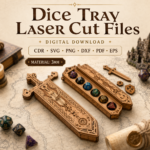 Dice Box SVG, Laser Cut Dice Storage Box, DnD Dice Holder, Tabletop RPG Dice Organizer, Digital Download Files - Image 5