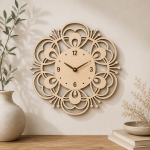 Laser Cut Wall Clock Bundle | SVG DXF EPS PDF PNG JPG CDR | Wooden Clock Design | Glowforge CNC | Digital Download - Image 6