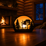 Wildlife Wood Lantern Bundle SVG | Laser Cut Lantern Files | Animal Night Light Templates | Glowforge Laser Cutting Designs | Wooden Decor Bundle - Image 3