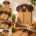 Cutting Board Stand SVG Bundle, Laser Cut Kitchen Storage Files, DIY Wooden Holder, Instant Download - Image 6