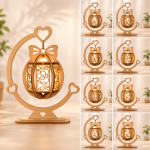85+ Ultra Christmas Lantern Bundle SVG | Wooden Laser Cut Files for Glowforge, Cricut & CNC | Xmas Lantern SVG Pack | Digital Download - Image 6