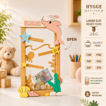 Wooden Coin Drop Bank Laser Cut Bundle, Piggy Bank SVG DXF, Kids Money Box Template, Savings Bank CNC File, Digital Download - Image 5
