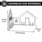 Wall Corner Key Holders Laser Cut Bundle, Wooden Corner Key Rack SVG, Entryway Organizer CNC Template, DXF PDF EPS - Image 10