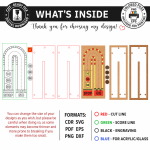 Fast Sling Puck Game Laser Cut Bundle, Wooden Table Hockey SVG, Family Board Game CNC Template, DXF PDF EPS Files - Image 4