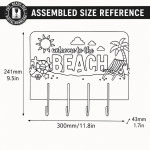 Coastal Wall Hooks Rack Laser Cut Bundle, Beach Wall Hook SVG, Nautical Key Holder CNC Template, DXF PDF EPS - Image 11