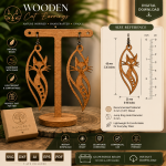 Wooden Cat Earrings SVG | Laser Cut Earrings Template | Glowforge File | CNC Wood Jewelry Design | SVG DXF AI EPS PDF - Image 2