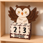 Animal Perpetual Block Calendar SVG Bundle, Wooden Desk Calendar Laser Cut File, Kids Nursery Decor, Glowforge Digital Download - Image 4