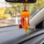 Autumn Leaves Jellyfish Crochet Pattern PDF, Fall Decor Amigurumi, Car Hanging Crochet Pattern, Autumn Ornament Tutorial - Image 3