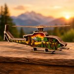 Helicopter SVG, 3D Layered Airplane, Aviation Laser File, Glowforge Cut File - Image 3