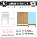 Acrylic Wall Planner Laser Cut Bundle, Dry Erase Calendar SVG, Family Command Center CNC Template, DXF PDF EPS - Image 6