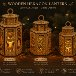3x Animal Lantern Owl-Lion-Bear