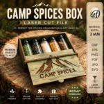 Travel Spice Box Bundle Laser Cut Files | 3D Spice Container SVG DXF | Glowforge CNC Woodworking Project | Digital Download - Image 3