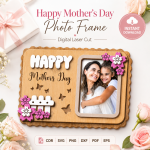 Personalized Mom Photo Frame | Custom Mother's Day Gift | Family Picture Display | Digital Download - Image 7