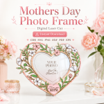 Mother's Day Photo Frame SVG | Mom Picture Frame Laser Cut File | Mother's Day Gift Template | CDR SVG PNG DXF PDF EPS | Digital Download - Image 7