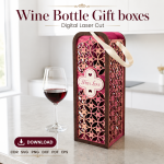 Wooden Wine Gift Box SVG | Laser Cut Wine Bottle Holder Template | Digital Download - Image 7