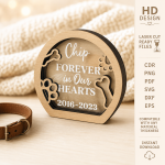 Personalized Pet Memorial Keepsake Box Laser Cut SVG | Custom Dog Cat Remembrance Box | Pet Loss Sympathy Gift | Memorial Photo Memory Box Template | CNC Glowforge Digital File - Image 5