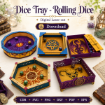 Rolling Dice Tray SVG | DND Dice Tray Laser Cut File | Digital Download