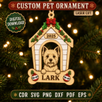 Custom Pet Photo Ornament, Personalized Dog Cat Ornament, Pet Memorial Christmas Keepsake, Custom Pet Gift, Pet Lover Holiday Ornament - Image 6