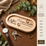 3D Wooden Serving Tray SVG Bundle, Laser Cut Tray Board Templates, Instant Download Files - Image 7