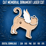 Cat Memorial Ornament Personalized | Pet Loss Sympathy Gift | Cat Remembrance Christmas Ornament | In Loving Memory Cat Keepsake | Custom Pet Memorial Decor - Image 6