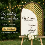 Wedding Welcome Sign Laser Cut File | Wedding Entrance Sign SVG | Digital Download - Image 7