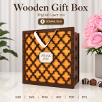 Wooden Gift Box Laser Cut File | SVG Template | Digital Download | CDR SVG PNG DXF PDF EPS - Image 7