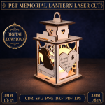 Pet Laser Cut SVG Bundle, Dog Cat House CNC Files, Pet Bed Template, Animal Wooden Decor, Glowforge Ready DXF EPS PDF - Image 6