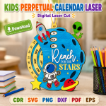 Kids Perpetual Calendar SVG | Laser Cut Montessori Calendar File | Digital Download - Image 7