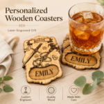 DND Dice Coasters SVG, Laser Cut Drink Coaster Template, Board Game Gift Digital File DXF PDF - Image 6