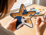 Laser Cut Space Night Light, Astronaut Rocket Moon Star Lantern Decor, Wooden Nursery Wall Art, Kids Room Space Theme Decoration - Image 6