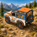 Land Rover Defender Laser Cut Files SVG | 3D Wooden Model Kit | CNC DXF AI EPS PDF | Glowforge xTool LightBurn | DIY Digital Download - Image 6