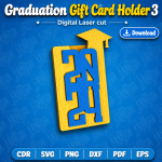 Graduation Money Holder SVG | Graduation Gift Card Holder Digital Download - Image 7