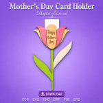Mother's Day Gift Card Holder SVG | Laser Cut Mom Gift File | Digital Download - Image 7