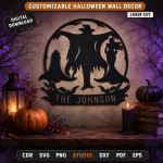 Custom Halloween Wall Sign SVG | Personalized Haunted Decor Laser Cut File | Spooky Home Wall Art DXF PDF Digital Download - Image 6